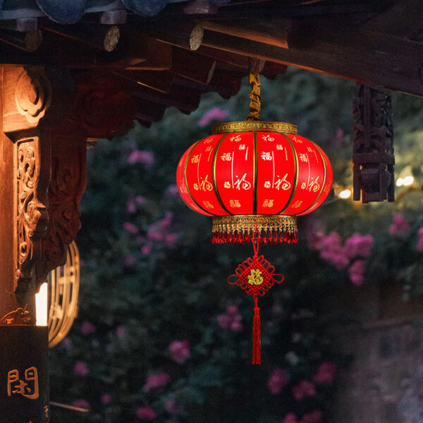 All-Copper 2026 Balcony Lantern, à prova d'água LED Chinese Fu Lantern