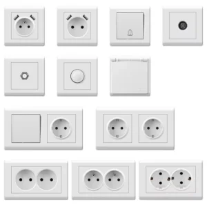 High Quality personalizado 82 PC Frame Wall Sockets & Switches 220V 16A com 2 USB a + 2 USB-C portas durável para EU
