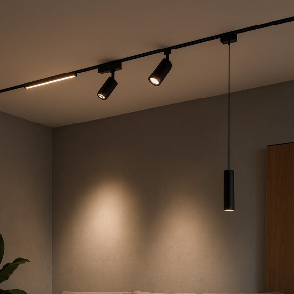 High Quality White preto Magnet linear Spotlights COB ajustável iluminação interna Led Spot luminária/magnético spot de trilho/spot