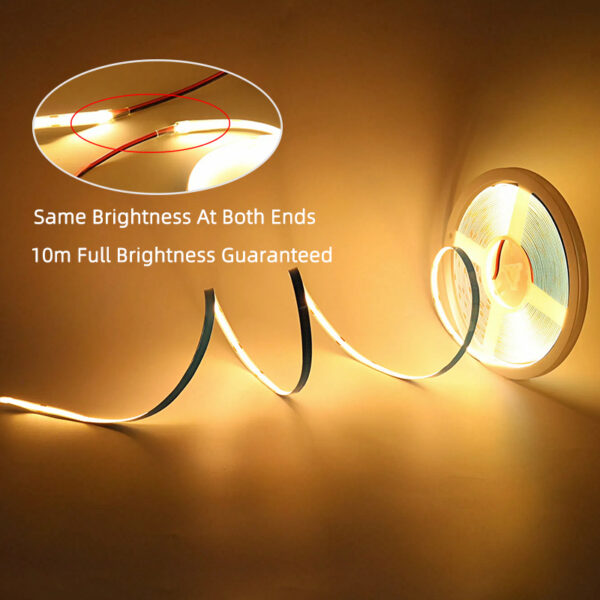 324leds Led 24v inteligente fita LED Led flexível Tape luminárias Cob Led Strip fita LED