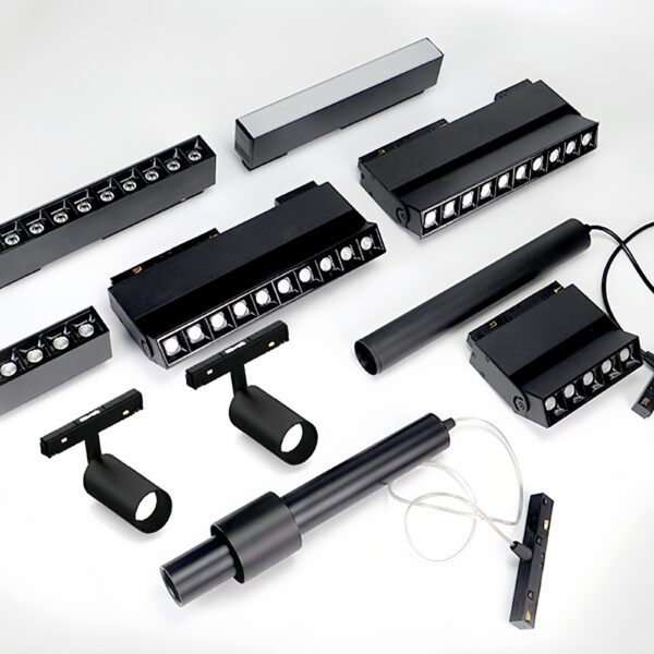 New Design Tuya App inteligente Led Track Magnet luminárias 48v magnético spot de trilho linear Cob spot Rail iluminação