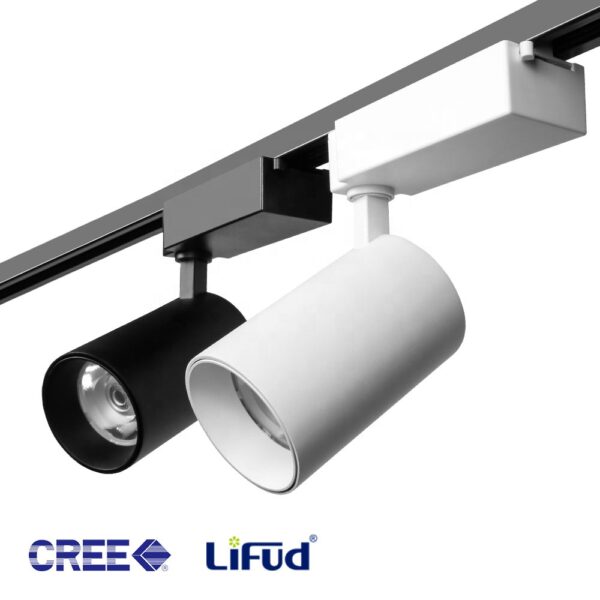 Cob Led spot de trilho Rail iluminação ajustável Beam Angle Shop Led spot de trilho System spot