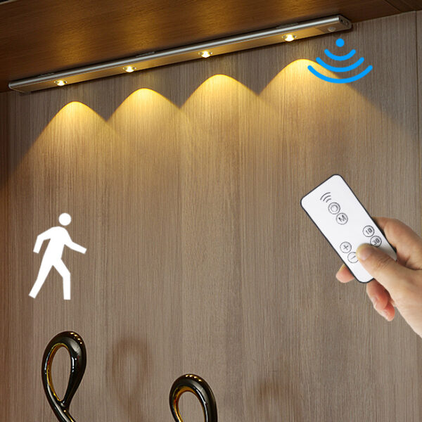 Home Jewelry moderno Furniture Ultra-thin Wireless Led Motion Control Sensor LED Cabinets luminária para Cupboard iluminação
