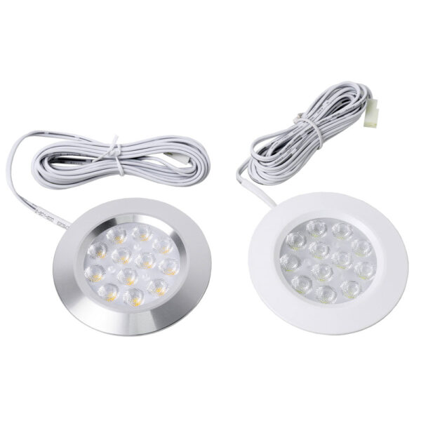 12V 3W redondo cozinha LED Under Cabinet Furniture Shelf luminária Puck luminárias para casa hotel atacado Small Surface Mounted luminária