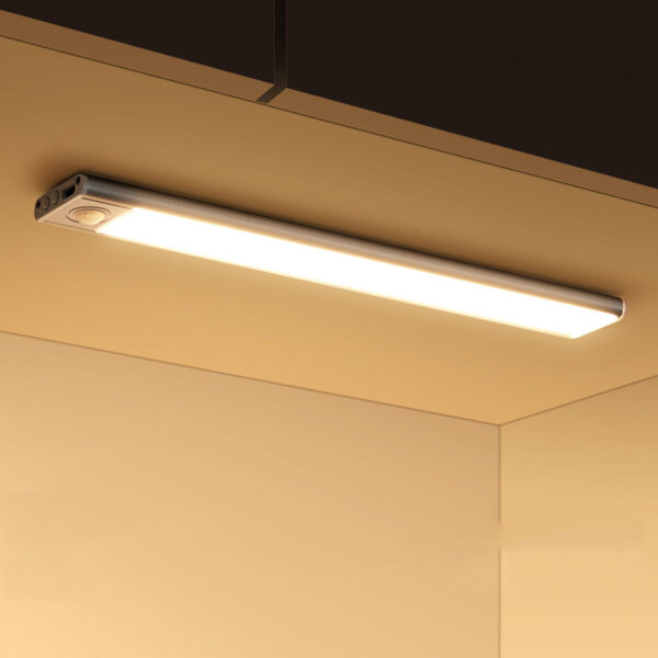 Ultra-thin iluminação interna cozinha Cabinet Closet luminárias Under cozinha LED Motion Sensor Cabinet luminária