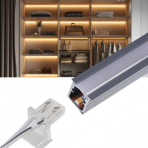 Welding-Free embutido Under Wardrobe Cabinet luminárias 12V 30cm 50cm 1m Customized Length Led Shelf luminária linear Strip
