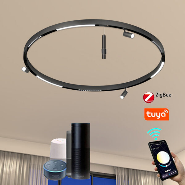 moderno dimerizável 48v Magnet Led spot de trilho com alumínio Track Rail embutido Track magnético spot iluminação System