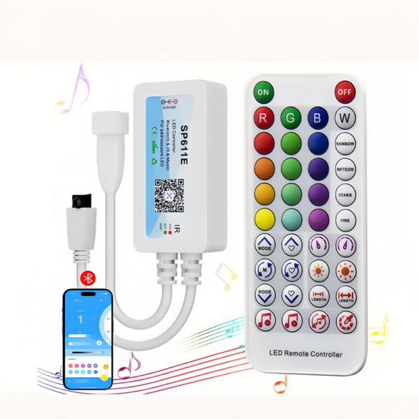 RGBIC Controller APP Dream Color Music Dimmer Wireless Smart Control for RGBIC LED Strips Remote Control Lighting Solution