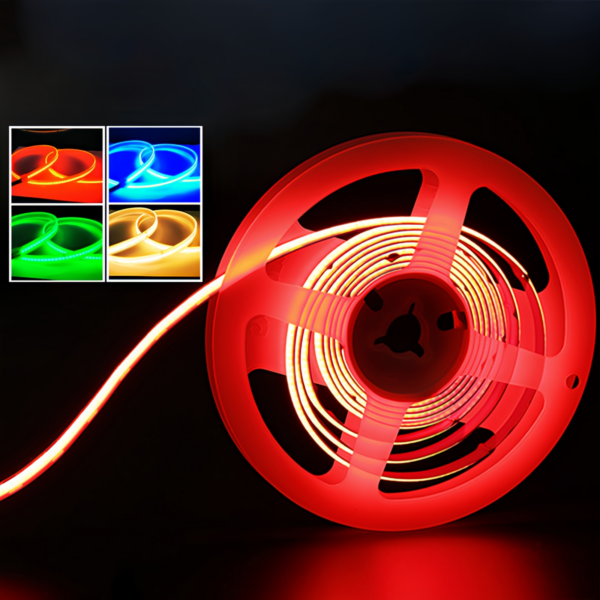 High Brightness 5m/roll RGBW LED Strip Super Bright flexível Cob fita LED para área interna Room Decor