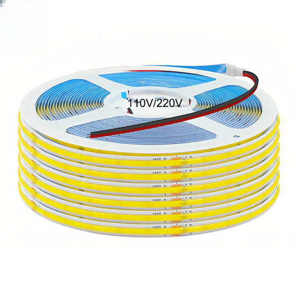 220v Driver-free Cob fita LED 110v Driverless Ce Rohs Warm White Flexibles Tape Luz De Tira Led Cob
