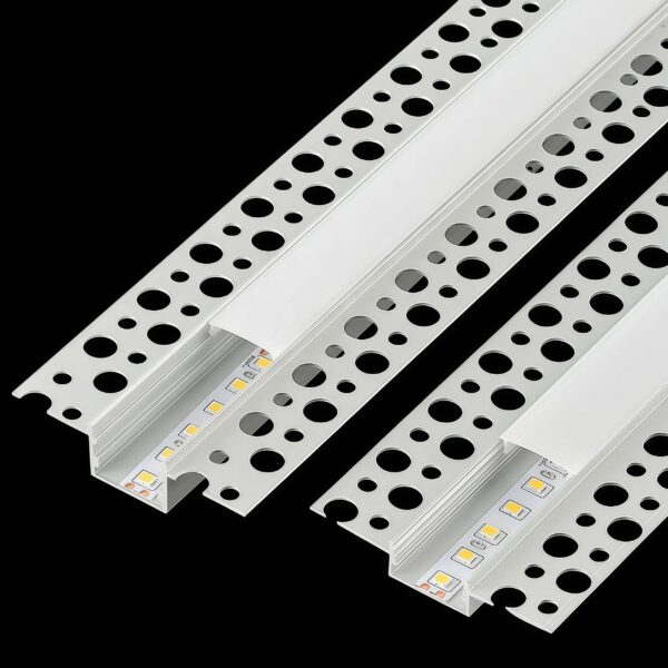 moderno Led alumínio Profile Channel embutido teto Wall Decorations Aluminium Profiles Strips para Led Strip iluminação