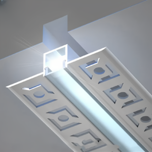Aluminium Profile para Led iluminação Strip 1m 2m 3m Embedded linear luminária em fita Concealed Led alumínio Profile Channel