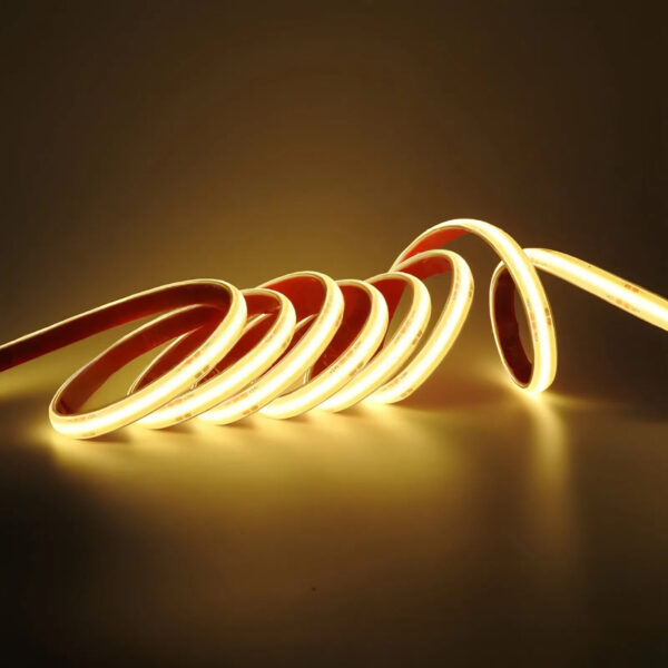 High Voltage 220v Led Strip 110v Driverless Ip65 à prova d'água Dot Free 100m Roll Cob Led luminária Strip