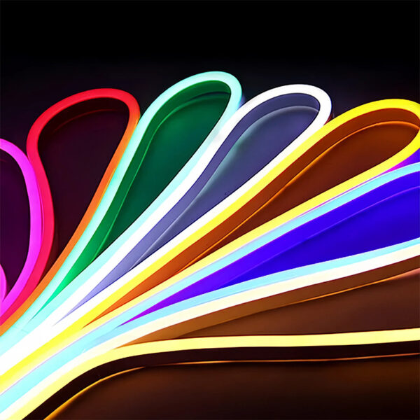 fábrica 220V LED Neon Flex Strip 5*11mm 8*16mm SMD 2835 12V 110V IP65 flexível Soft PVC para área externa Advertising