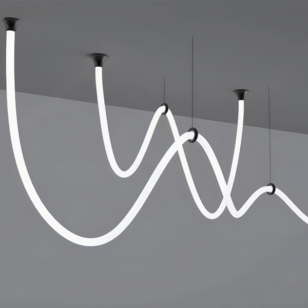 Customizable 24v Neon Led flexível Profile Strips luminárias teto-Mounted 360 Degree Weave Silicone luminária linear
