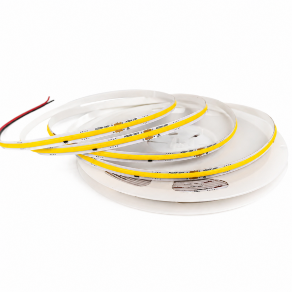 Led Strip 220v 110V Driverless 296led flexível Tape Cuttable Cob luminária 3000k 4000k 6000k Dot Free Led Strip 220v