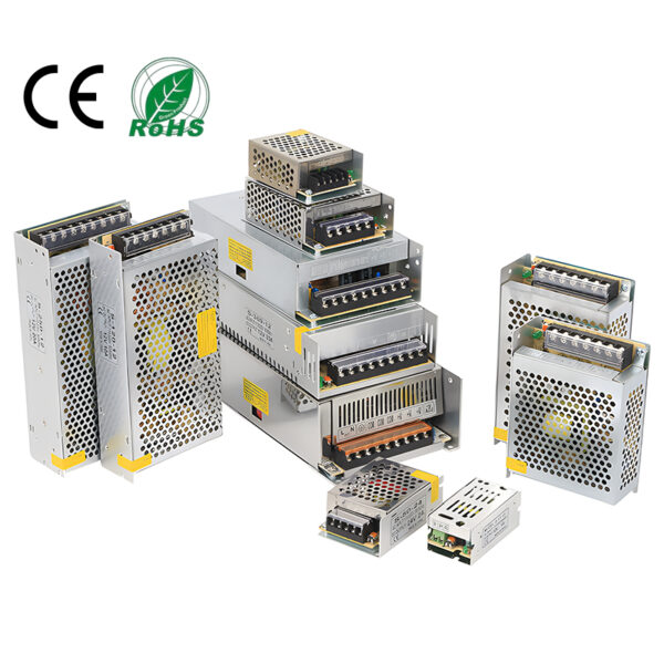 Switching LED Power Supply 12V 250W 360W 500W CE RoHS High Power LED Transformer para luminária em fita