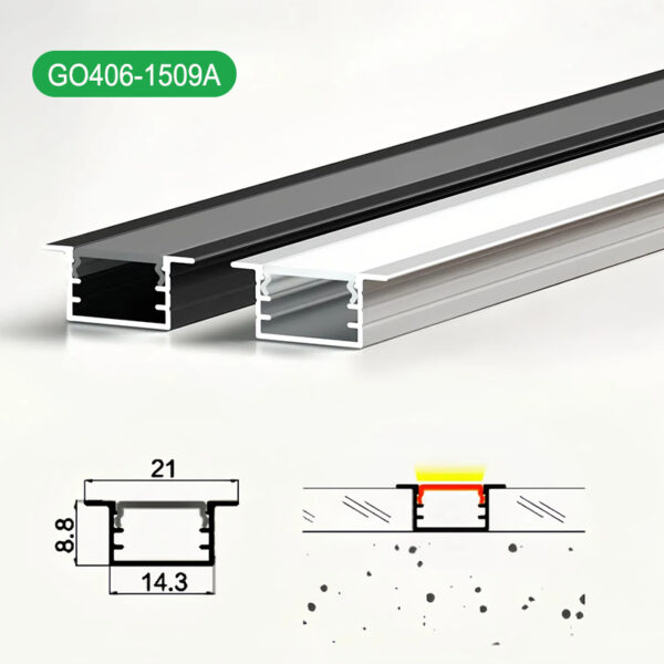 High Quality UV-resistant Led alumínio Extrusion Profiles Corrosion-proof fita LED Pure alumínio Profile Channel