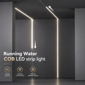 Running Water COB fita LED inteligente RGB Dynamic Chasing fita LED Addressable cor Changing flexível iluminação