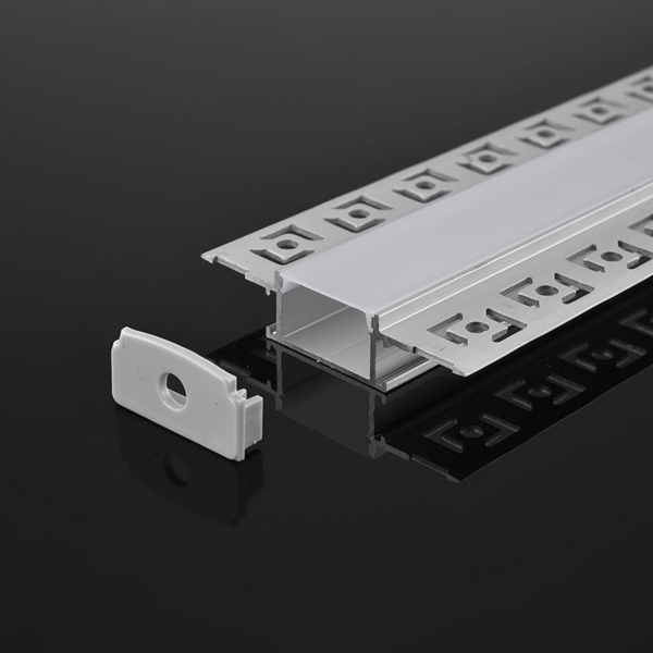 mais vendido embutido Plaster teto Led Channel Extrusion Drywall Led alumínio Profile Led iluminação para fita LED