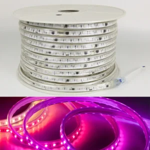 220V 5050 Driverless LED Strip 100m Roll IP65 Waterproof Rgbic Strip Lights RGB  Dream Color Lighting