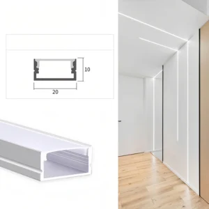 embutido White preto LED Profile luminária Channel Plaster Extrusion alumínio Profile para teto Wall bar & Stair LED iluminação