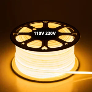 atacado fita LED 110V 220V COB LED Strip 288leds/m IP65 PVC flexível luminária para iluminação externa