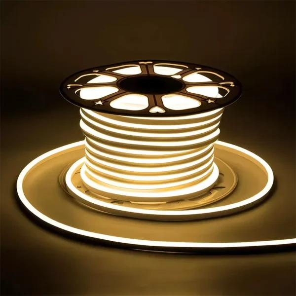 High Quality Cuttable 12V 24V PVC flexível Neon Customizable cor IP65 à prova d'água SMD 2835 220v 110v Led Neon luminária Strip
