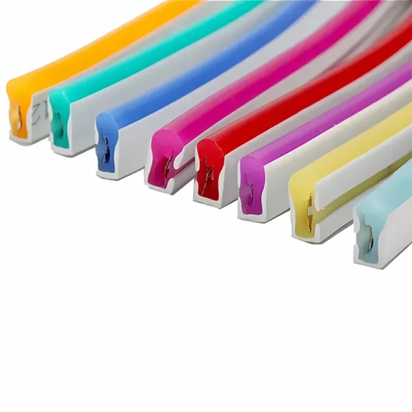Manufacturer IP65 flexível Neon Led luminárias 24/12V Flex Soft Strip Customizable Blue/Ice Blue/Warm /White/Green/Purple/Pink