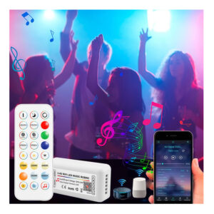Voice LED Dimmer Rgb/Rgbw/Rgbcw MUSIC fita LED Controller System CE Rohs Wifi Tuya Led Controller