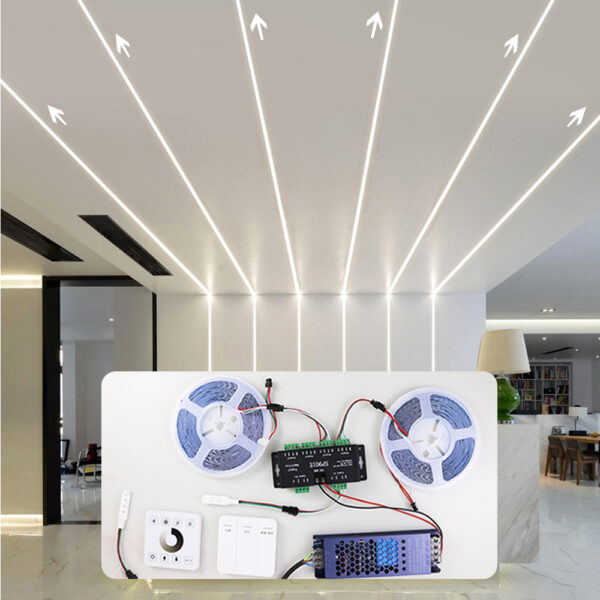 24v LED Strip 2835 fita LED inteligente Strip luminárias 5050 COB 12v Led luminária Strips RGBIC flexível inteligente fita LED