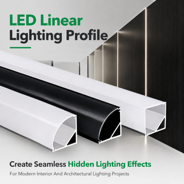 45 Degree Corner alumínio Profile fita LED Decoration iluminação embutido alumínio Triangle Profile Channel para Led Strips