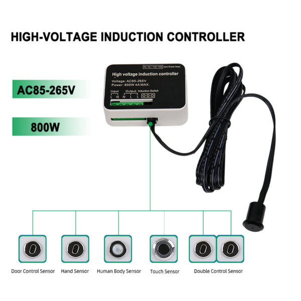 atacado 220V inteligente Touch Sensor/Hand Sensor/Door Control Switch 800W interno Motion Sensor luminária Switch