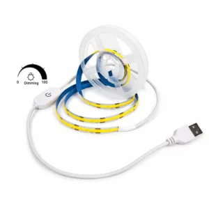 Flexible COB 5V USB Led Strip Lights 320leds LED Tape Light Strip Touch Switch Sensor Dimmer for Indoor Lighting