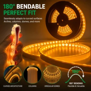 24V à prova d'água flexível wall washer LED Strip High CRI 90 IP65 à prova d'água para Building Facade Project e iluminação externa
