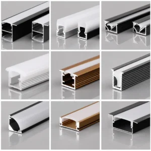 atacado LED Cabinet iluminação alumínio Profile embutido LED Strip Channel para cozinha Decoration Projects Furniture