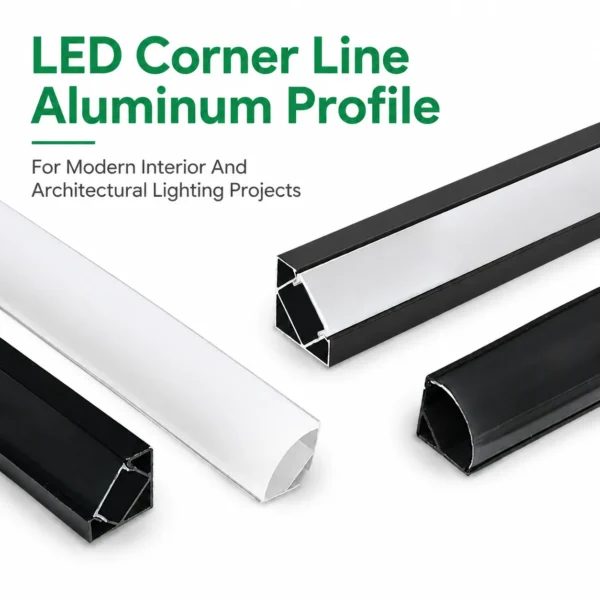 45 Degree LED iluminação Profile alumínio Channel para teto Cove iluminação Indirect linear iluminação Architectural Projects
