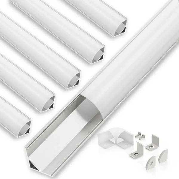 Glare Free 45 Degree LED Profile alumínio Channel para Soft Indirect iluminação teto e Architectural iluminação Solution