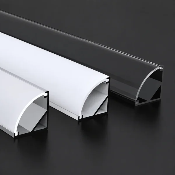 sobrepor 45° Corner alumínio LED Channel durável Cabinet luminária Groove para moderno Home Decoration