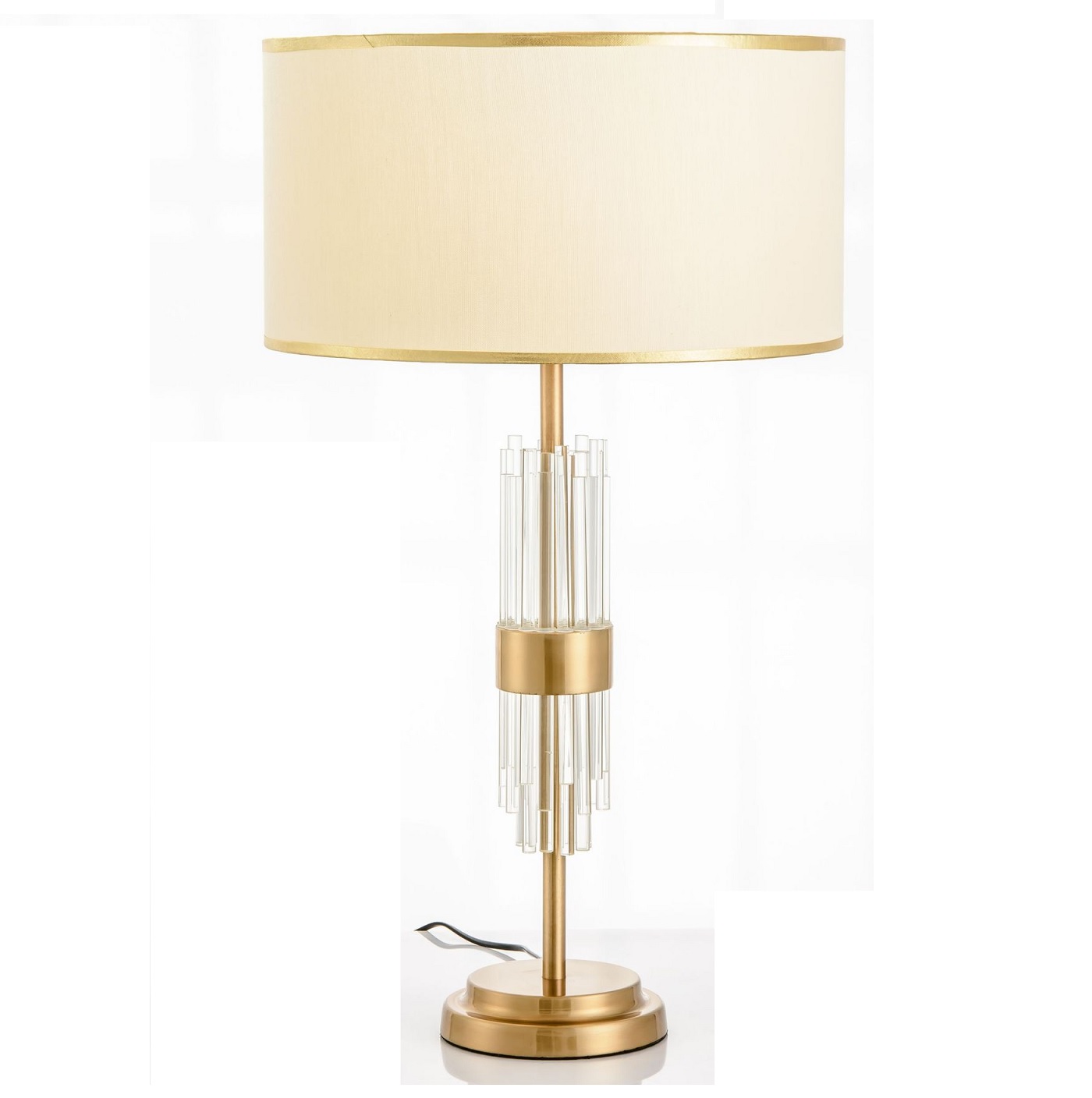 nórdico ferro cristal Fabric Shade abajur para Foyer Dinning Room quarto Store