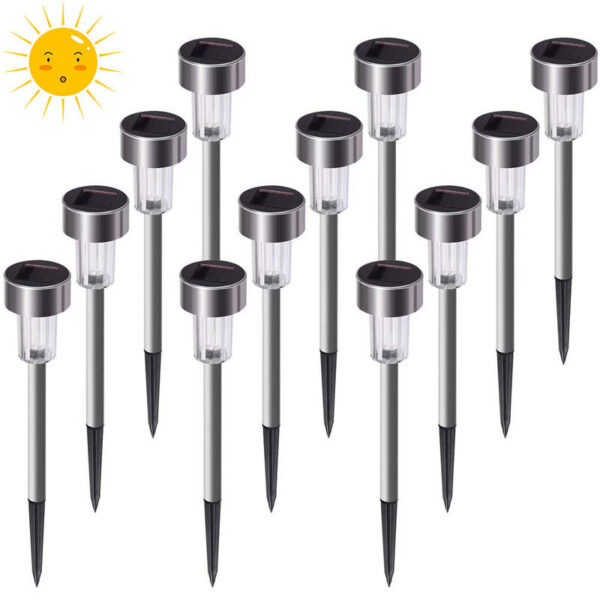 Good Price LED IP44 à prova d'água externo Solar luminária Tube Stainless Steel ABS Landscape luminária para Garden