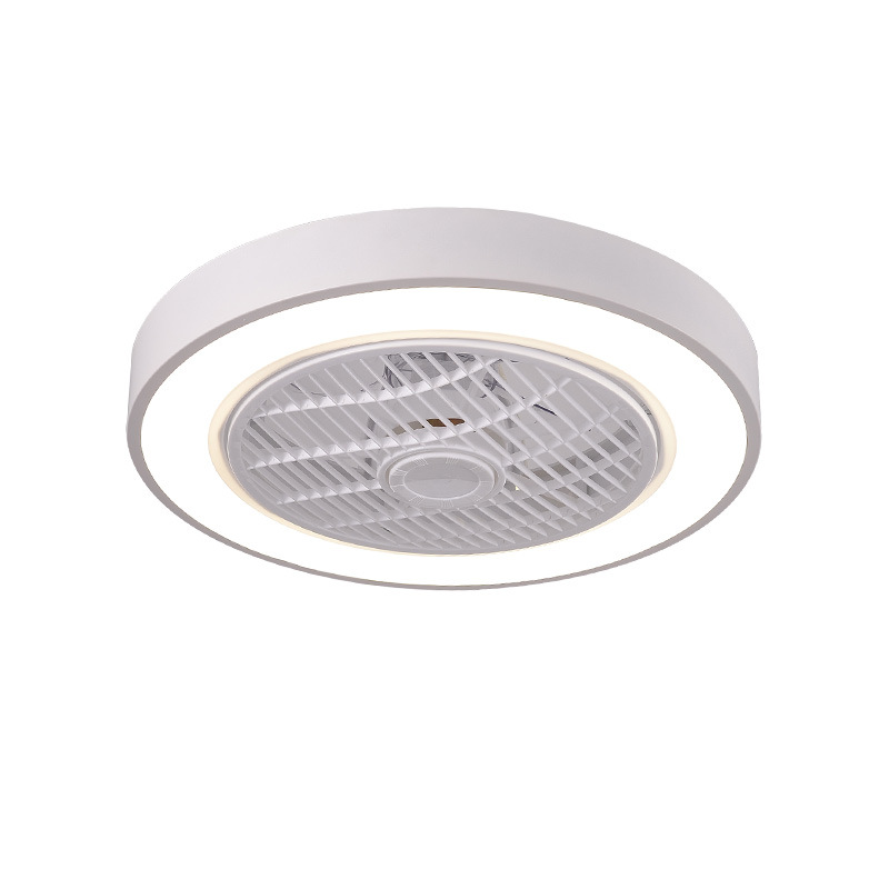teto Fan LED luminária nórdico sala de jantar preto Macaron sala de estar lâmpada Remote
