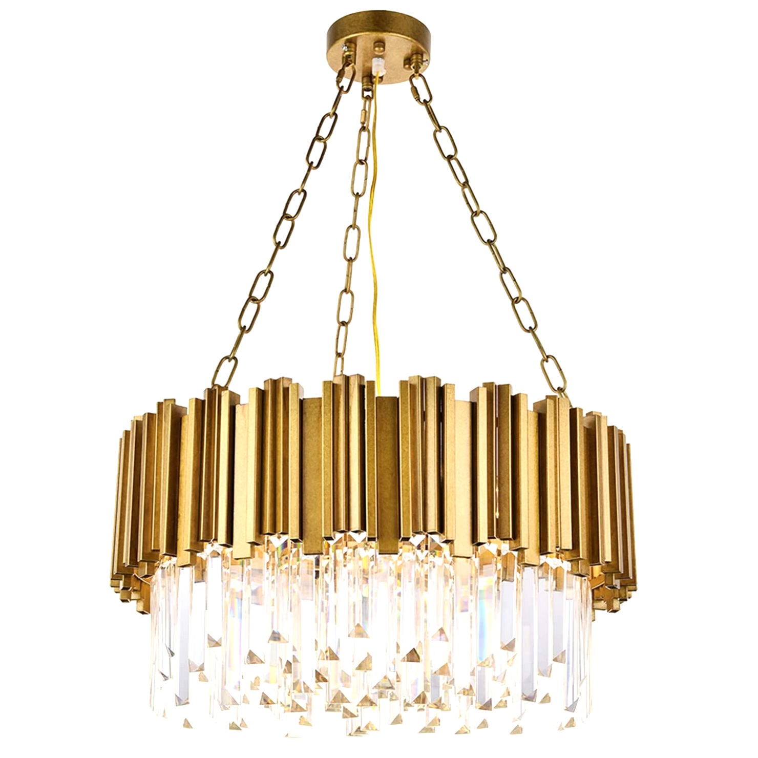 moderno embutir cristal Circular Ring Shaped lustre