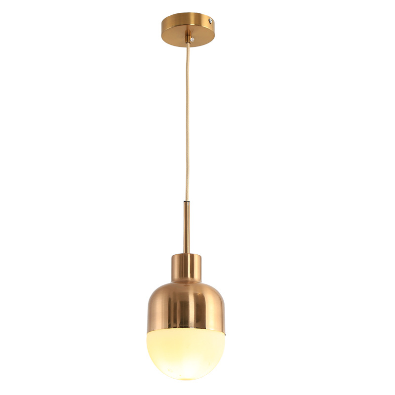 moderno Contemporary lâmpada LED Gold Switch Control dourado luminária pendente ferro Unique Luxury Design Chandeliers Glass pendentes