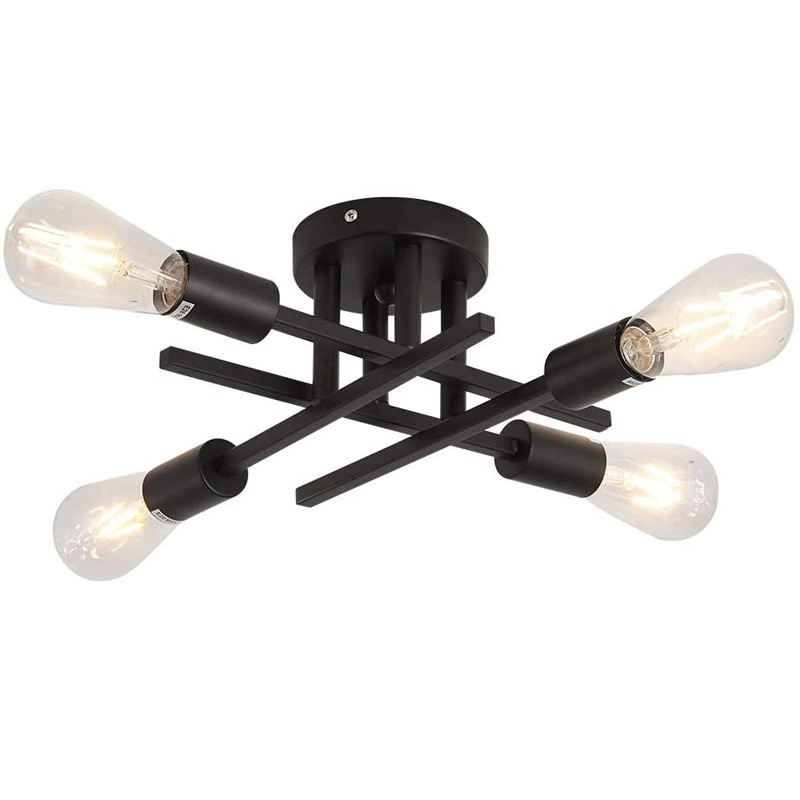 E27 E26 lâmpada de teto retrô Rural industrial ferro Art vintage Home Classic luminária de teto