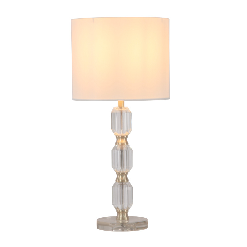 Hot Selling moderno nórdico cristal Dining Table luminária Decorative Led quarto Bedside abajur