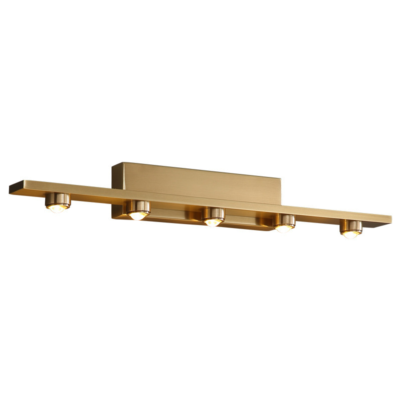 moderno Copper Luxury LED Mirror luminária interno varanda Corridor Deco Long Wall luminárias New Dresser Washbasin Bathroom lâmpada