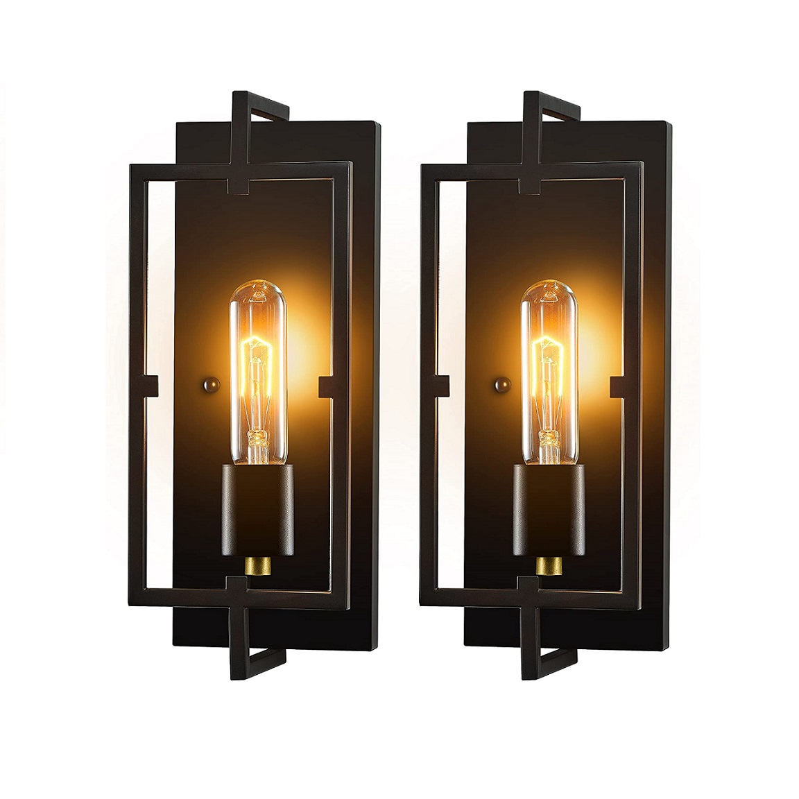 preto Metal Wall luminárias com Glass Shade industrial vintage Decoration Wall iluminação luminárias para cozinha sala de estar