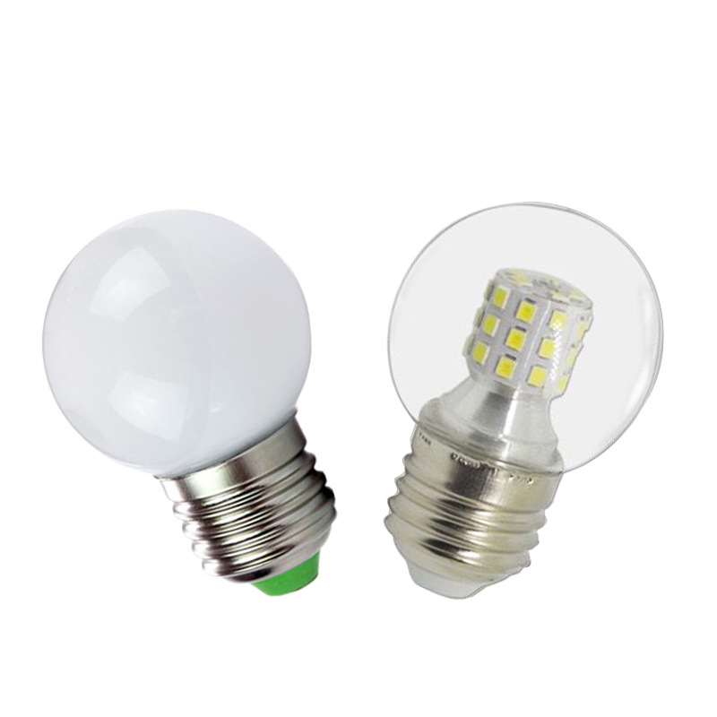 LED Magic Bean lâmpada E27 Tricolor Transparent Small redondo lâmpada 5W 7W Energy Saving lâmpadas