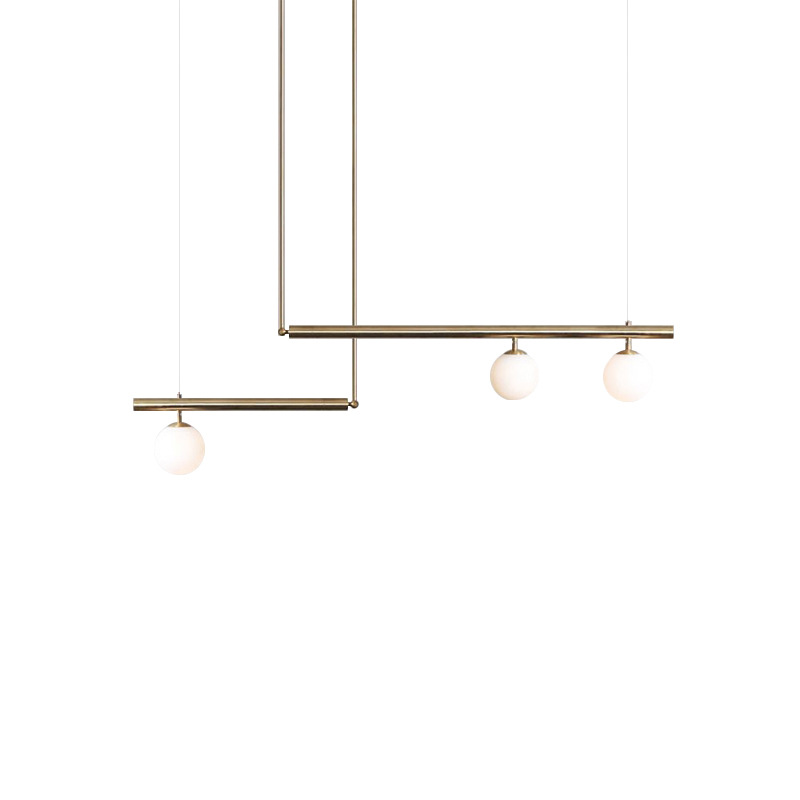 nórdico Minimalist Atmosphere luminária pendente Creative Gallery Parlor cozinha Geometric Suspension iluminação interna